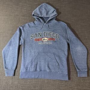 Men’s M San Diego California Hoodie Pullover Shark West Coast Pacific Ocean